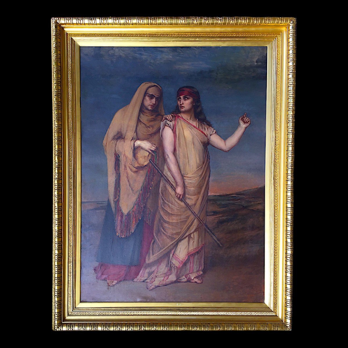 Jean-françois Portaels (attributed To) 240x190cm, Orientalist Symbolist Painting, 19th
